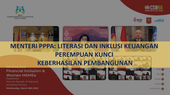 MENTERI PPPA: LITERASI DAN INKLUSI KEUANGAN PEREMPUAN KUNCI KEBERHASILAN PEMBANGUNAN